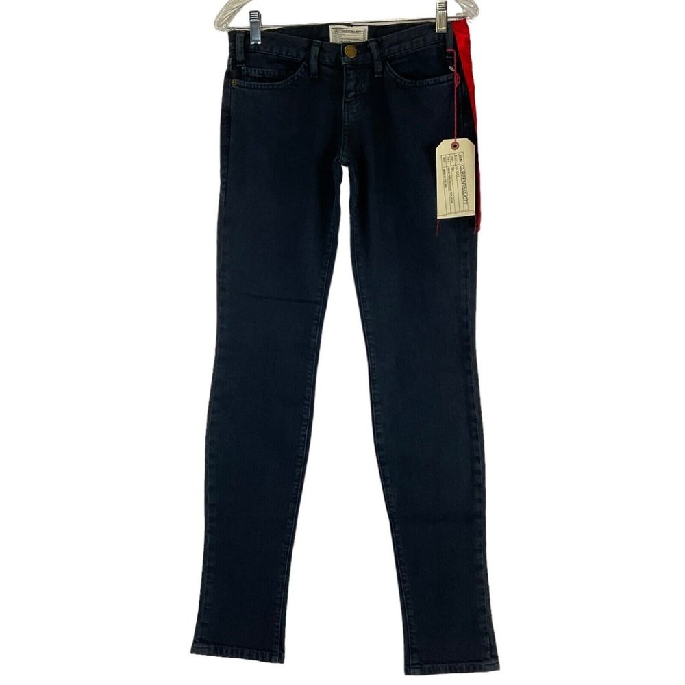 Current/Elliott Jeans Women's Sz 30" Black The Skinny Jett Straight Denim Nwt